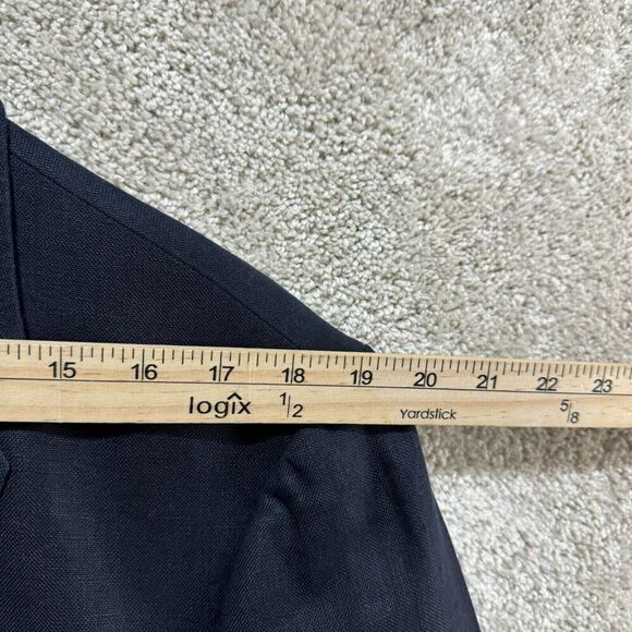 J. Crew Blazer Suit Jacket Men's 42R Blue Three Button Single Breasted Notch - Picture 9 of 12